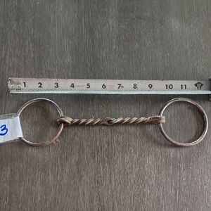 Twisted Metal Loose Ring Snaffle Bit For Horse